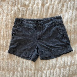 Express blue chino shorts.